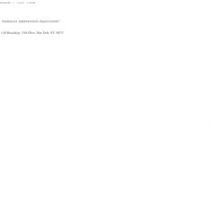 American Arbitration Association | Envelope