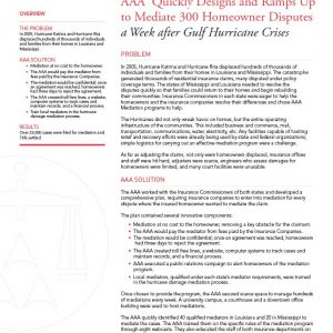 Hurricane Crisis | American Arbitration Association