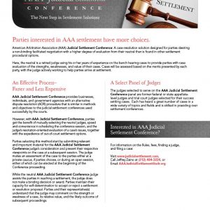 Judicial SettlementCase Study Construction | American Arbitration Association