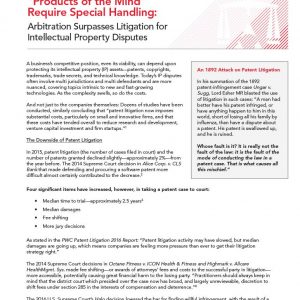 Intellectual Property Disputes | American Arbitration Association