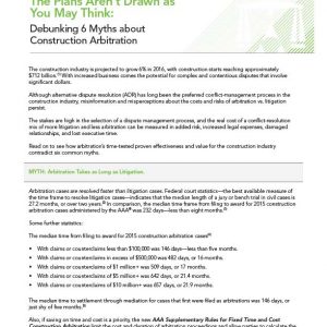 Debunking_Myths_Construction_Arbitration | American Arbitration Association