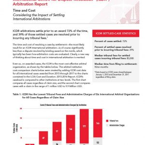 ICDR Time and Cost | American Arbitration Association