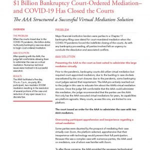 Virtual Multi-Party Mediation | American Arbitration Association