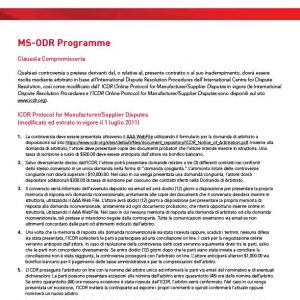 Protocol Italian | American Arbitration Association